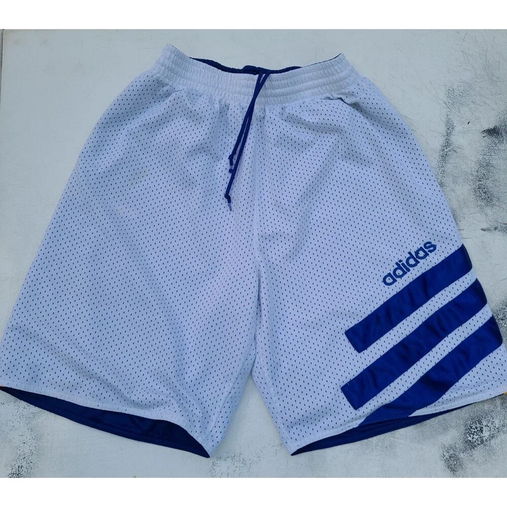 Vtg Adidas Reversible Shorts  Y2k Dazzle Baggy